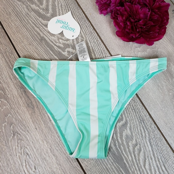 NEW🌊Sugar Coast by Lolli Bikini Bow Stripe Bottom - Picture 3 of 4